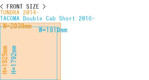 #TUNDRA 2014- + TACOMA Double Cab Short 2016-